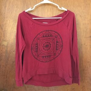 Billa Bong Red Off Shoulder Top